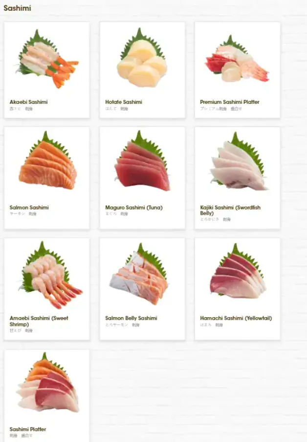 GENKI SUSHI MENU  