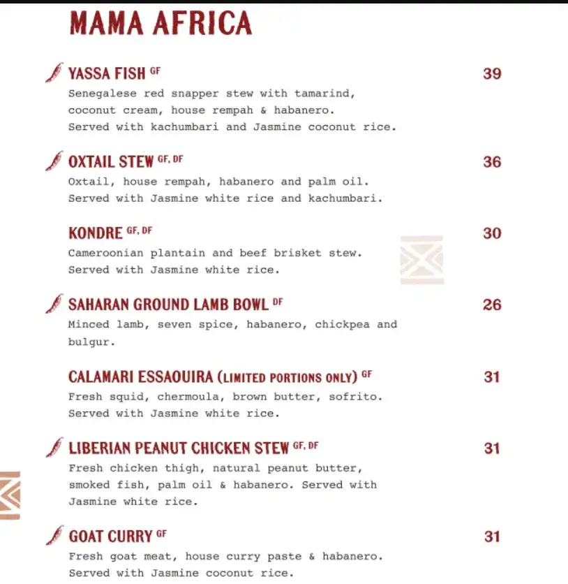 KAFE UTU MENU  